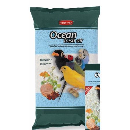 Минеральная добавка Padovan Ocean fresh air для декоративных птиц био-песок - 5 кг