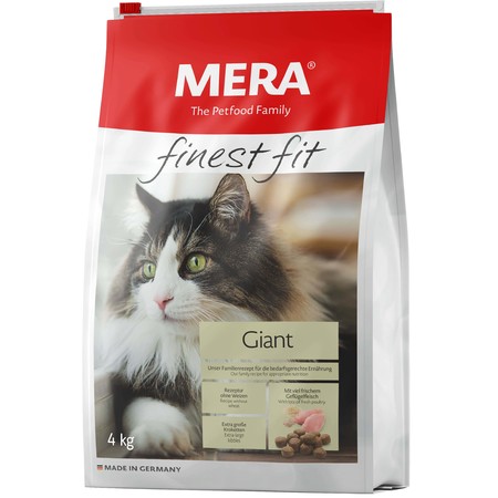 25855c000 Сухой корм Mera Finest Fit Giant для кошек крупных пород с курицей