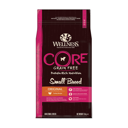 Беззерновой cухой корм Wellness Core Small Breed Original для собак мелких пород с индейкой - 1