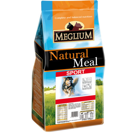 Сухой корм Meglium Sport для активных собак с мясом