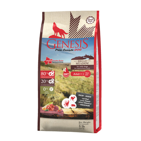26109c000 Genesis Pure Canada Broad Meadow для взрослых собак всех пород с говядиной