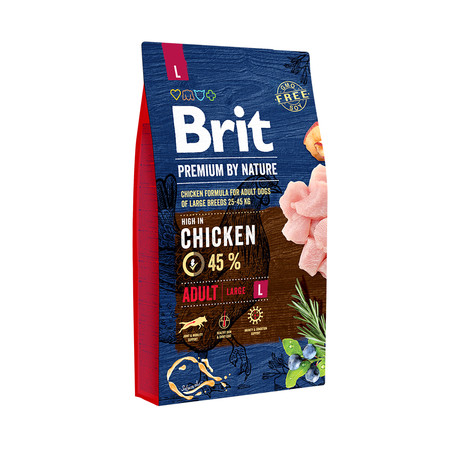 26219c000 Brit Premium by Nature Adult L сухой корм для собак крупных пород с курицей - 8 кг