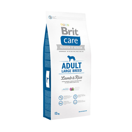 26365c000 Сухой корм Brit Care Adult Large Breed Lamb & Rice для взрослых собак крупных пород с ягненком и рисом - 12 кг