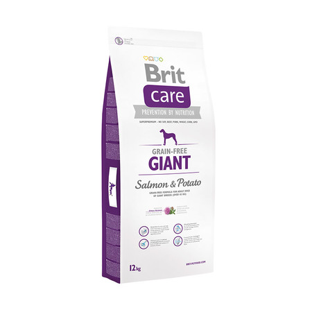 26371c000 Сухой корм Brit Care Grain-free Giant Breed Salmon & Potato для взрослых собак гигантских пород с лососем и картофелем