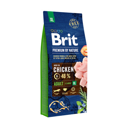 26394c000 Brit Premium by Nature Adult XL сухой корм для собак гигантских пород с курицей