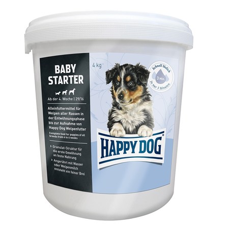 Сухой корм Happy Dog Baby Starter для щенков от 4 до 5 недель с птицей и лососем