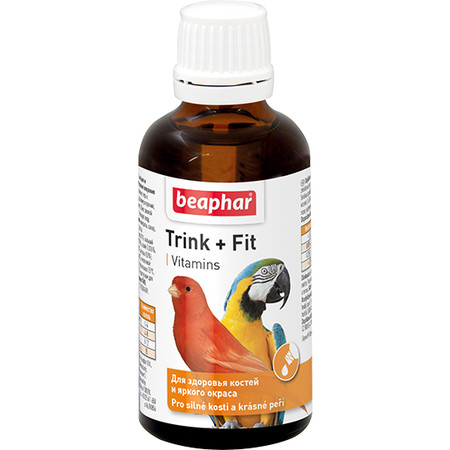 Витамин С и кальций Beaphar Trink Fit для птиц для костей и оперения - 50 мл