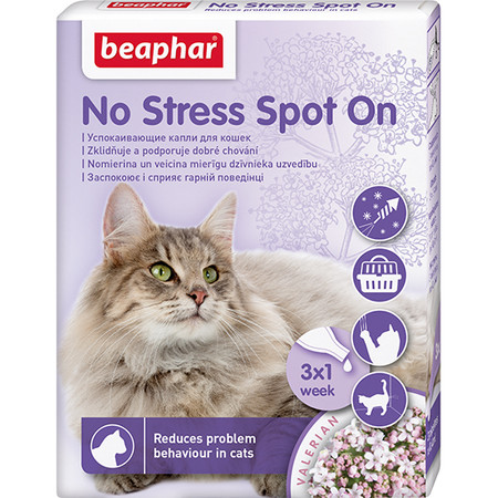 Капли Beaphar No Stress Spot On для кошек успокаивающие - 3 пип