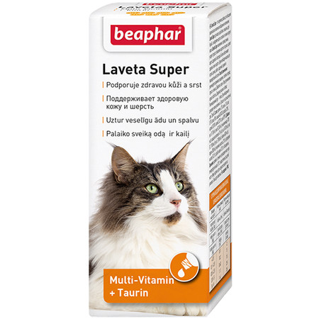 Витамины Beaphar Laveta super для кошек для шерсти - 50 мл