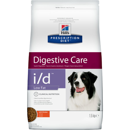 26826c000 Hill's Prescription Diet i/d Low Fat Digestive Care сухой диетичекий корм для собак для поддержания здоровья ЖКТ и поджелудочной железы с курицей - 1