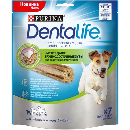 Лакомство Purina DentaLife для собак мелких пород для поддержания здоровья полости рта - 115 г
