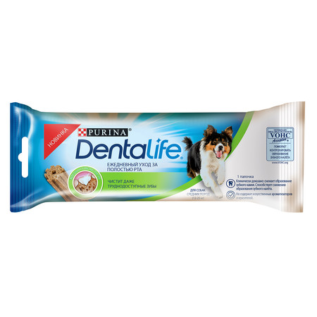 26885c000 Лакомство Purina DentaLife для собак средних пород для поддержания здоровья полости рта - 23 г