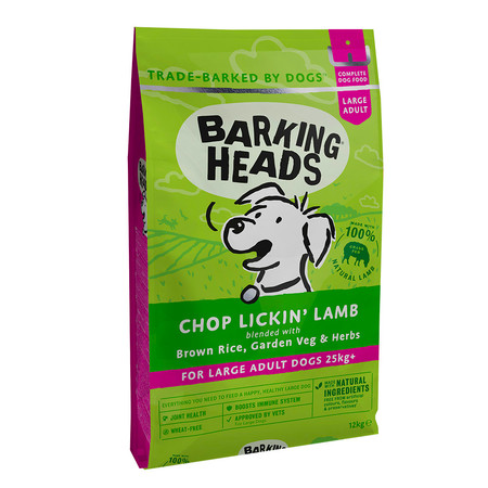Cухой корм класса холистик Barking Heads Мечты о ягненке для взрослых собак крупных пород с ягненком и рисом - 12 кг