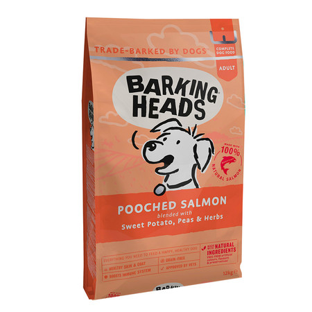 Сухой беззерновой корм Barking Heads Мисочку оближешь для взрослых собак с лососем и картофелем - 12 кг