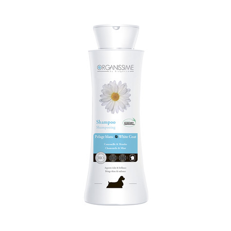 27104c000 Органический эко-шампунь White Coat Shampoo Organissime by Biogance для собак светлых окрасов с экстрактом ромашки и мяты - 250 мл