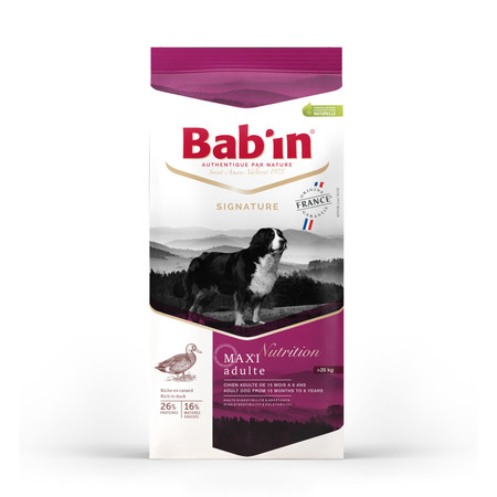 27247c000 Сухой корм Babin Signature Maxi Adulte для взрослых собак крупных пород на основе утки и свинины