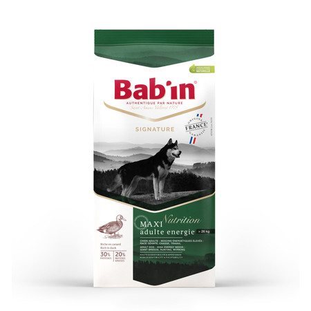 Сухой корм Babin Signature Maxi Adulte Energie для взрослых собак крупных пород с высокой активностью на основе утки и свинины
