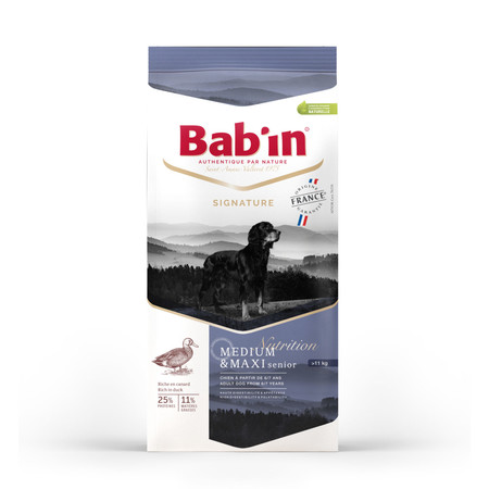 Сухой корм Babin Signature Medium & Maxi Senior для взрослых собак средних и крупных пород на основе утки