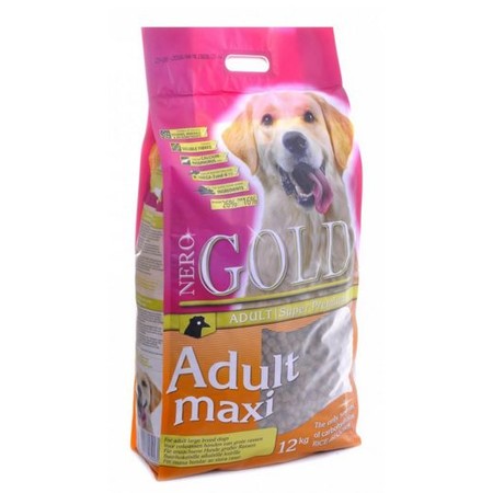 Nero gold adult maxi для взрослых собак крупных пород