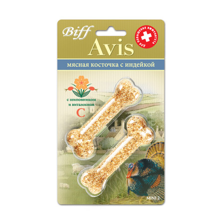 Titbit косточка Avis с индейкой mini 2