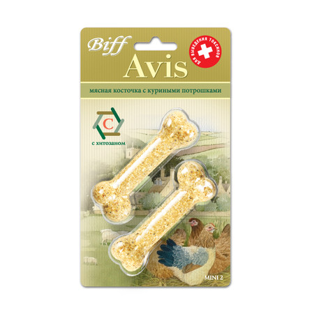 Titbit косточка Avis с куриными потрошками mini 2