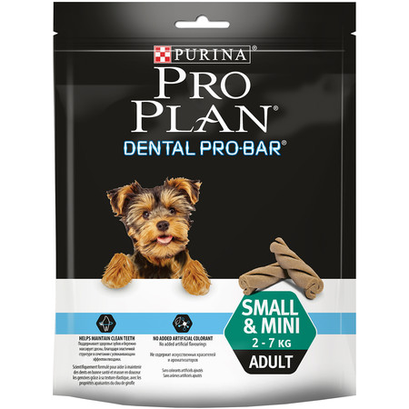 Purina Pro Plan Dental ProBar Small&Mini лакомство для собак мелких и миниатюрных пород для поддержания здоровья полости рта - 150 г