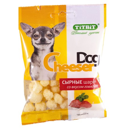 Titbit сырные шарики CheeserDog со вкусом говядины (30 г)