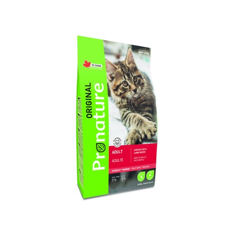 27437c000 Pronature Original сухой корм для взрослых кошек с курицей и ягненком
