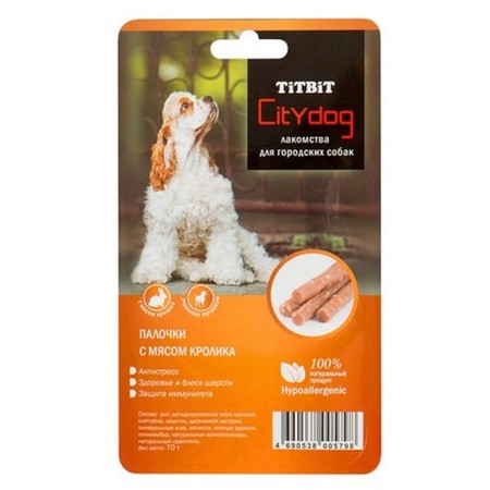 27473c000 Titbit снек City Dog палочки с мясом кролика - Б2-S