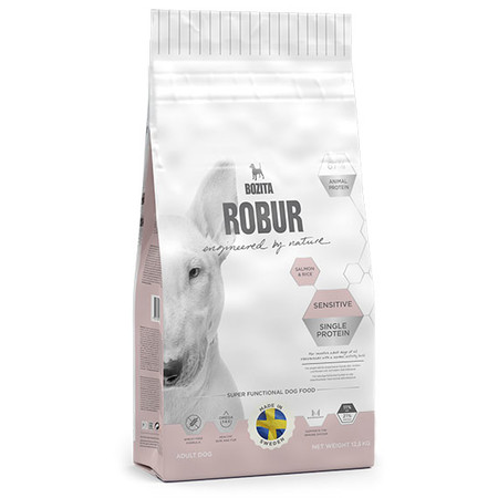 27516c000 Bozita Robur Sensitive Single Protein сухой монопротеиновый корм для собак с лососем