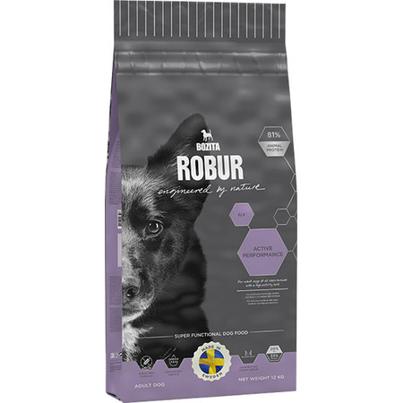 27523c000 Bozita Robur Active Performance сухой корм для собак с высоким уровнем активности с курицей и мясом лося - 12 кг