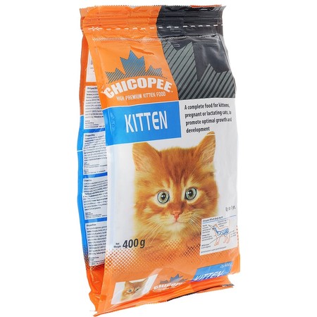 27661c000 Chicopee Kitten Food сухой корм с птицей для котят и беременных кошек - 400 г