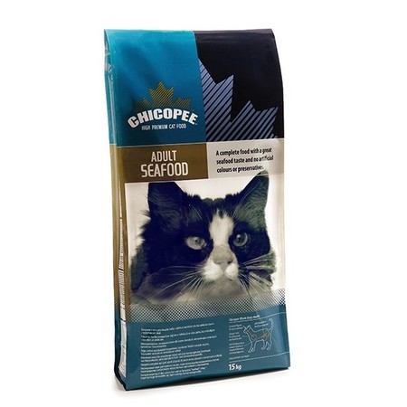 Chicopee Adult Cat Seafood сухой корм с морепродуктами для взрослых кошек - 400 г