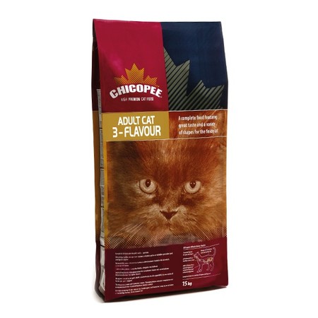Chicopee Adult Cat 3-Flavour сухой корм с рыбой