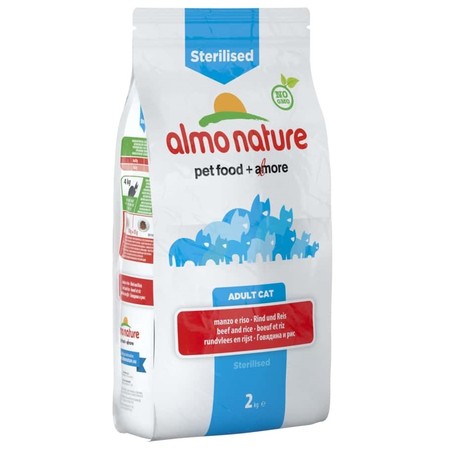 Almo Nature Functional Adult Cat Sterilised Beef & Rice 2 кг