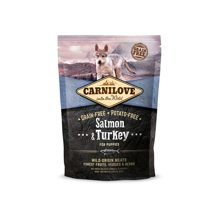 Сухой корм Carnilove Salmon & Turkey for Puppies для щенков всех пород с лососем и индейкой беззерновой - 1