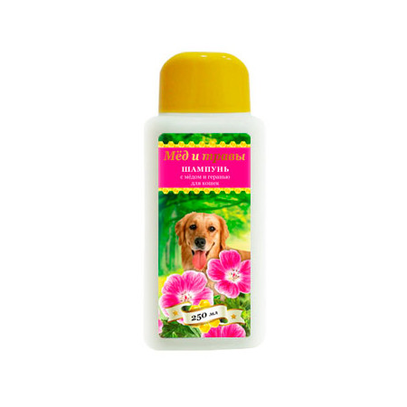 Шампунь Пчелодар для собак с мёдом и геранью - 250 мл