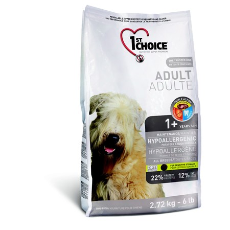 1st Choice Adult для взрослых собак гипоаллергенный с уткой и картофелем - 6 кг