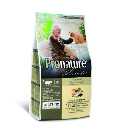 27896c000 Сухой корм Pronature Holistic для пожилых кошек облегченный с океанической белой рыбой и рисом - 2