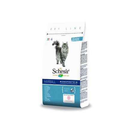 SCHESIR Hairball для длинношерстных кошек с курицей - 400 г
