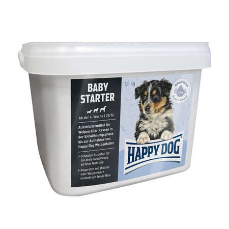 Сухой корм Happy Dog Baby Starter для щенков от 4 до 5 недель с птицей и лососем - 1