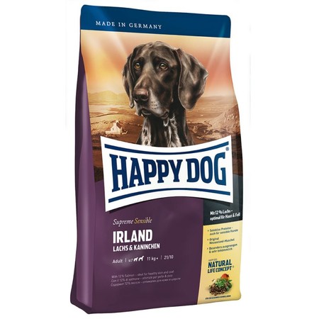 Сухой корм Happy Dog Supreme Sensible Irland для взрослых собак с мясом лосося и кролика - 4 кг