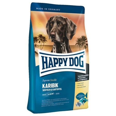 Сухой корм Happy Dog Supreme Sensible Karibik для взрослых собак при аллергии с морской рыбой - 1 кг