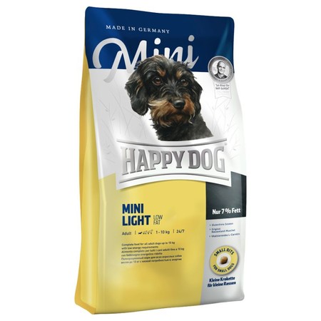 27972c000 Сухой корм Happy Dog Fit & Well Mini Light для взрослых собак мелких пород с избыточным весом - 1 кг