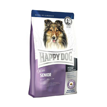27974c000 Сухой корм Happy Dog Supreme Mini Senior для пожилых собак мелких пород с птицей и лососем