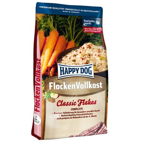 Хлопья Happy Dog Flakes Flocken Vollkost для собак
