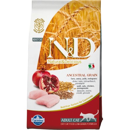Farmina N&D Low Grain Cat Chicken & Pomegranate Adult - 1