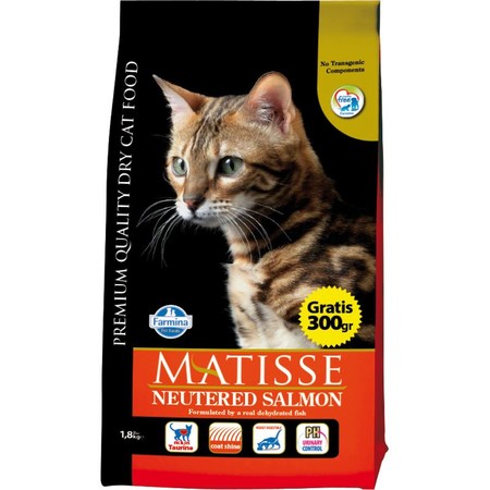 28165c000 Сухой корм Farmina Matisse Neutered Salmon для взрослых кастрированных котов и стерилизованных кошек с лососем - 1