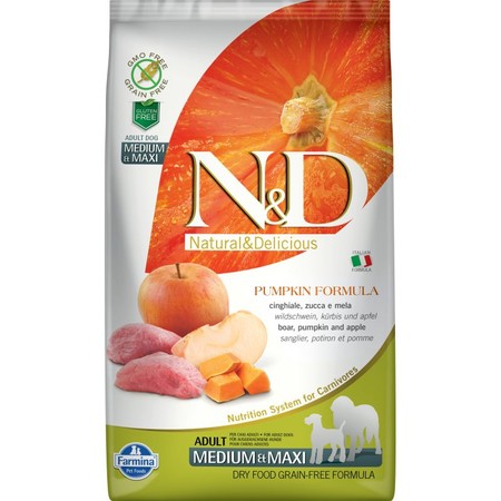 Farmina N&D Dog GF Pumpkin boar & apple adult medium & maxi - 2.5 кг