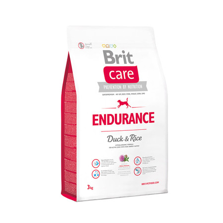 Сухой корм Brit Care Endurance Duck & Rice для активных собак всех пород с уткой и рисом - 3 кг